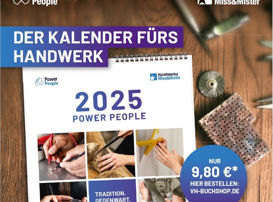 Handwerks-Kalender 2025 mit „Powerpeople“